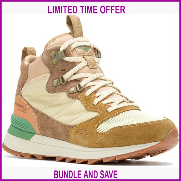 Shoes - Waterproof Hiking Sneaker Boots, Suede Leather, Lace-Up Ankle Boots